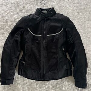 REV'IT Women's black convertible motorcycle jacket size 36